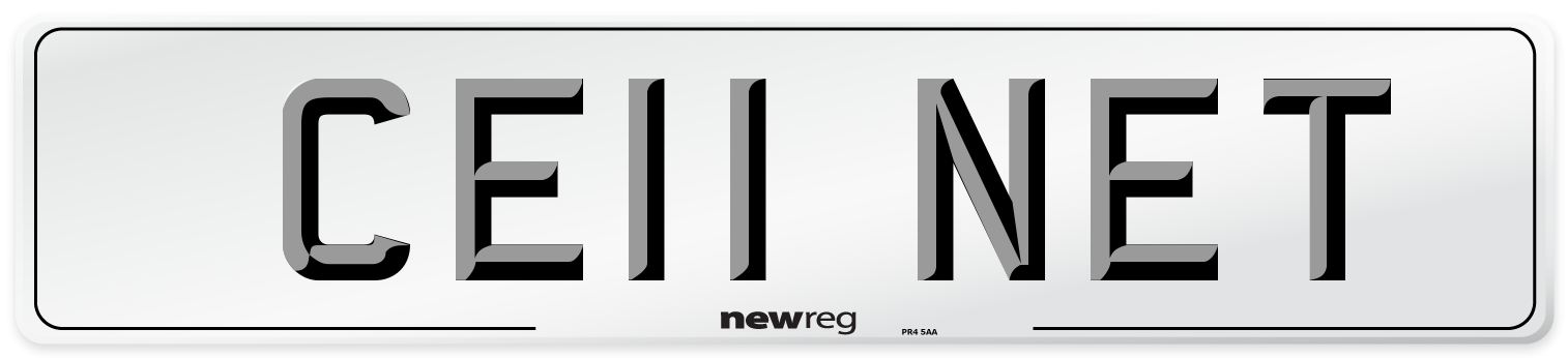 CE11 NET Number Plate from New Reg